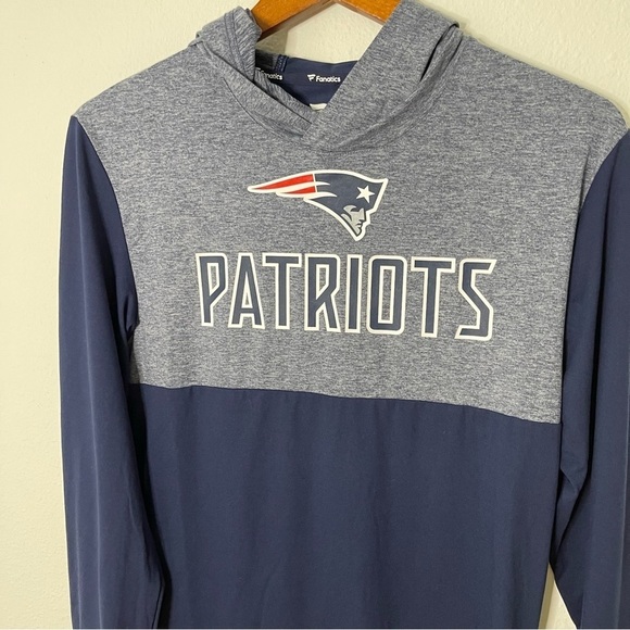 NFL New England Patriots men hoodie long sleeve tshirt size S NWT - Picture 8 of 10